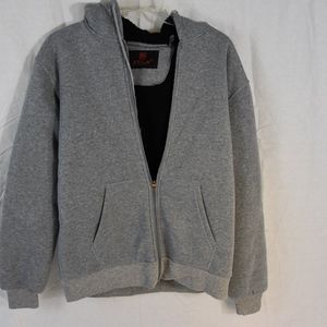 MENS HEAVY ZIPPERED HOODIE